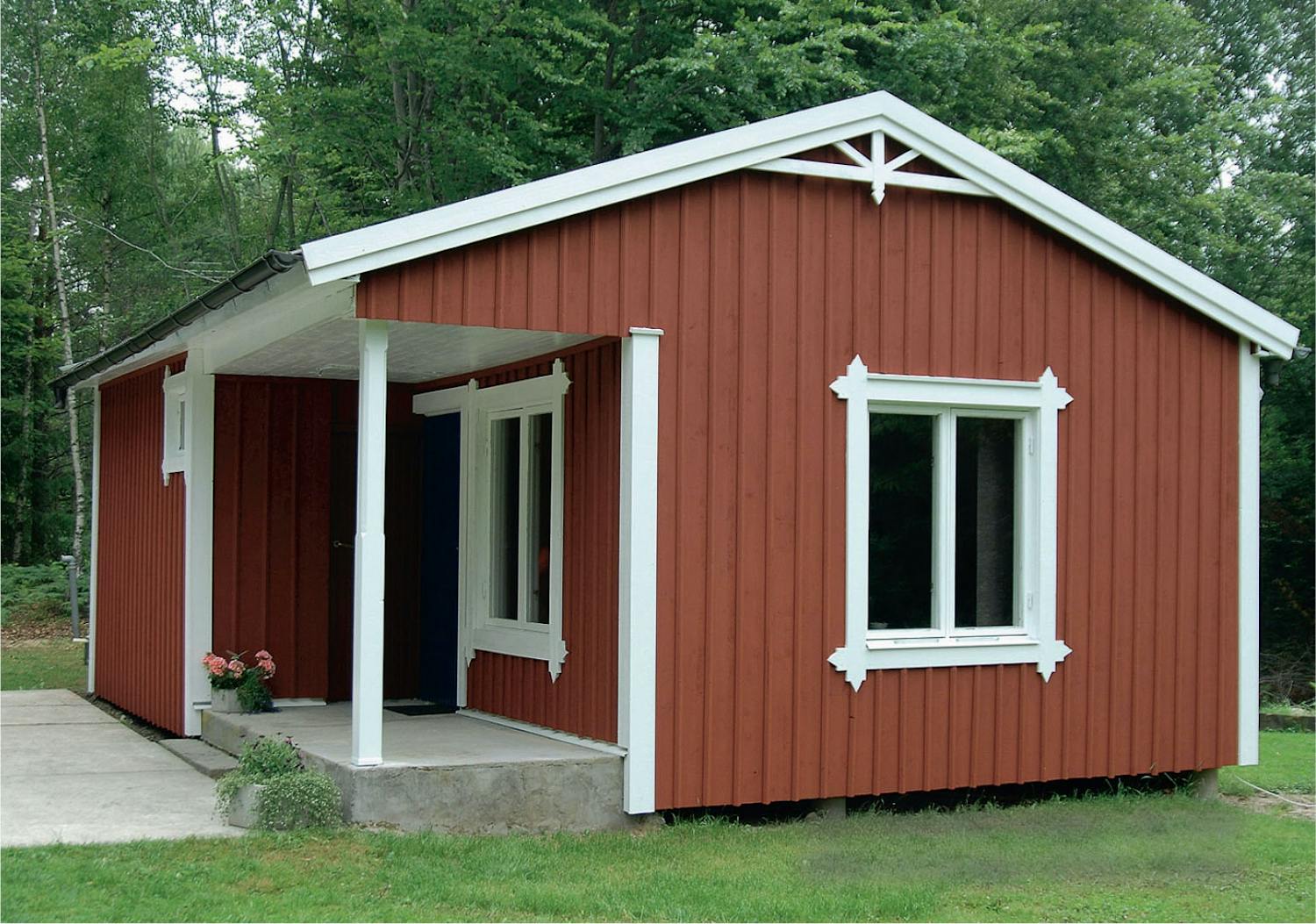 Klassisk faluröd fasad